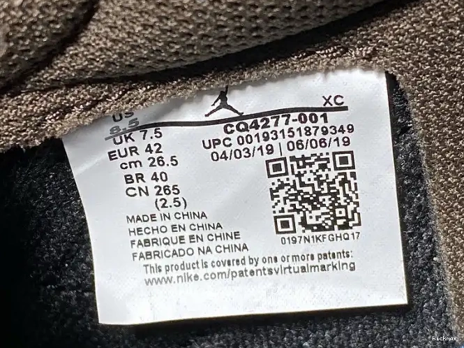 Rep MAX Scott Air SP CQ4277-001 Dark OG 1 Jordan Mocha Low Travis x 0419